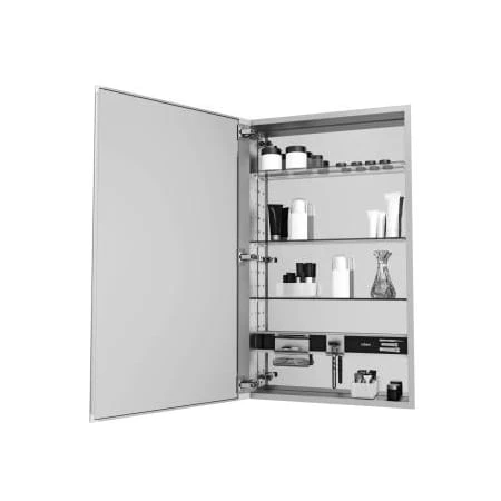 M Series 24" X 40" X 4" Flat Plain Single Door Medicine Cabinet With Left Hinge And Magnetic Organization 3 M Series 24" X 40" X 4" Flat Plain Single Door Medicine Cabinet With Left Hinge And Magnetic Organization