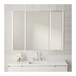 PL Portray 23-1/4" X 30" Frameless Single Door Medicine Cabinet With Slow Close Hinges -Bathroom Sales Store robern p2c2430d4fpmm alternate image 287