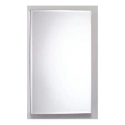 PL 19" X 30" Frameless Medicine Cabinet Left Hinged With Beveled Mirror And Electrical Outlet
