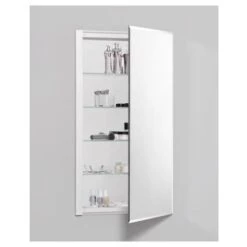 R3 20" X 36" X 4" Beveled Single Door Medicine Cabinet With Reversible Hinge
