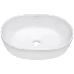 Vista 19" Oval Porcelain Vessel Bathroom Sink -Bathroom Sales Store ruvati rvb0419 alternate image 24