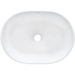 Vista 19" Oval Porcelain Vessel Bathroom Sink -Bathroom Sales Store ruvati rvb0419 alternate image 25
