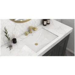 Krona 19" Rectangular Porcelain Undermount Bathroom Sink With Overflow -Bathroom Sales Store ruvati rvb0721 alternate image 77