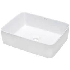Vista 19" Rectangular Porcelain Vessel Bathroom Sink