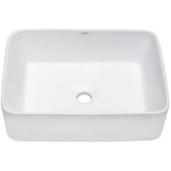 Vista 19" Rectangular Porcelain Vessel Bathroom Sink -Bathroom Sales Store ruvati rvb1915 alternate image 99