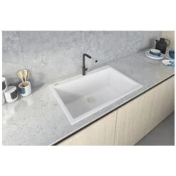 EpiGranite 30" Undermount Single Basin Granite Composite Kitchen Sink -Bathroom Sales Store ruvati rvg1030 alternate image 187
