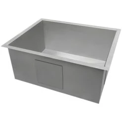 Nesta 23" Undermount Single Basin 16 Gauge Stainless Steel Kitchen Sink With Basin Rack And Basket Strainer -Bathroom Sales Store ruvati rvh7100 alternate image 499