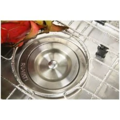 Nesta 23" Undermount Single Basin 16 Gauge Stainless Steel Kitchen Sink With Basin Rack And Basket Strainer -Bathroom Sales Store ruvati rvh7100 alternate image 501