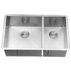 Nesta 29" Undermount Double Basin 16 Gauge Stainless Steel Kitchen Sink With 2 Basin Racks And 2 Basket Strainers -Bathroom Sales Store ruvati rvh7200 alternate image 630