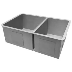 Nesta 29" Undermount Double Basin 16 Gauge Stainless Steel Kitchen Sink With 2 Basin Racks And 2 Basket Strainers -Bathroom Sales Store ruvati rvh7200 alternate image 633