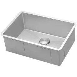 Gravena 28" Undermount Single Basin 16 Gauge Stainless Steel Kitchen Sink With Basin Rack And Basket Strainer -Bathroom Sales Store ruvati rvh7250 alternate image 636