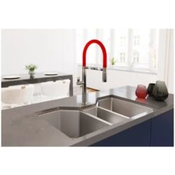Gravena 35" Undermount Triple Basin 16 Gauge Stainless Steel Kitchen Sink With 3 Basin Racks And 3 Basket Strainers -Bathroom Sales Store ruvati rvh8500 alternate image 1238