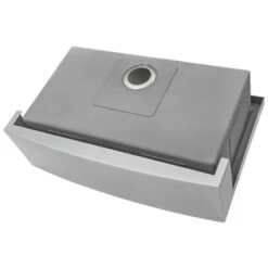 Verona 30" Farmhouse Single Basin 16 Gauge Stainless Steel Kitchen Sink With Cutting Board, Colander, Basket Strainer, And Sink Grid -Bathroom Sales Store ruvati rvh9100 alternate image 1326