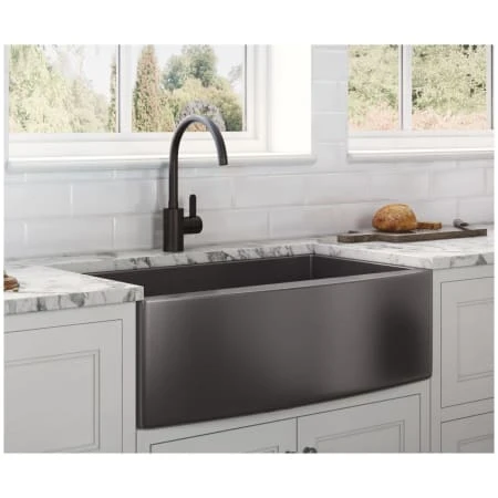 Terraza 30" Farmhouse Apron-Front Single Basin Stainless Steel Kitchen Sink 4 Terraza 30" Farmhouse Apron-Front Single Basin Stainless Steel Kitchen Sink - Image 2