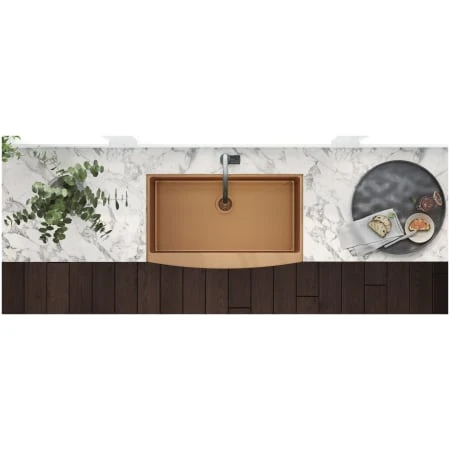 Terraza 30" Farmhouse Apron-Front Single Basin Stainless Steel Kitchen Sink 15 Terraza 30" Farmhouse Apron-Front Single Basin Stainless Steel Kitchen Sink - Image 13