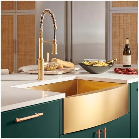 Terraza 30" Farmhouse Apron-Front Single Basin Stainless Steel Kitchen Sink 17 Terraza 30" Farmhouse Apron-Front Single Basin Stainless Steel Kitchen Sink - Image 15