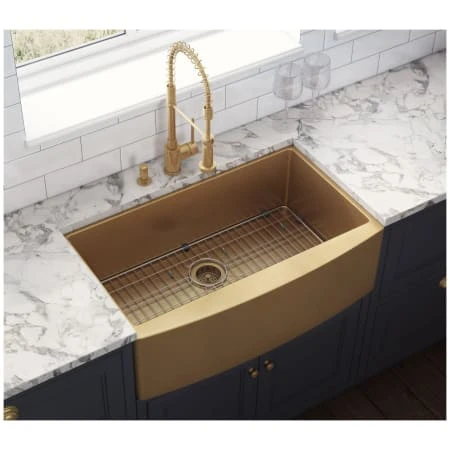 Terraza 30" Farmhouse Apron-Front Single Basin Stainless Steel Kitchen Sink 19 Terraza 30" Farmhouse Apron-Front Single Basin Stainless Steel Kitchen Sink - Image 17