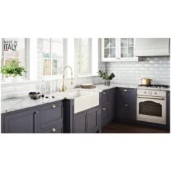 Fiamma 30" Farmhouse Single Basin Fireclay Kitchen Sink With Sound Dampening -Bathroom Sales Store ruvati rvl2100 alternate image 1481