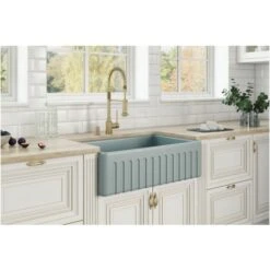Fiamma 30" Farmhouse Single Basin Fireclay Kitchen Sink With Sound Dampening -Bathroom Sales Store ruvati rvl2100 alternate image 1487