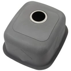 Parmi 15-3/4" Undermount Single Basin 16 Gauge Stainless Steel Kitchen Sink With Basin Rack And Basket Strainer -Bathroom Sales Store ruvati rvm4110 alternate image 1545