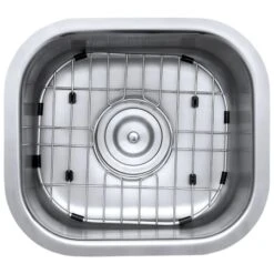 Parmi 13" Undermount Single Basin 16 Gauge Stainless Steel Kitchen Sink With Basin Rack And Basket Strainer -Bathroom Sales Store ruvati rvm4136 alternate image 1588
