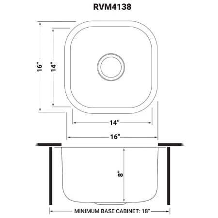 Parmi 16" Undermount Single Basin 16 Gauge Stainless Steel Kitchen Sink With Basin Rack And Basket Strainer 14 Parmi 16" Undermount Single Basin 16 Gauge Stainless Steel Kitchen Sink With Basin Rack And Basket Strainer - Image 12