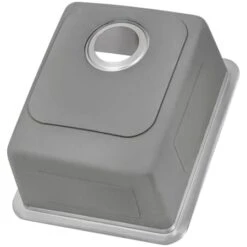 Modena 12" Undermount Single Basin Stainless Steel Bar Sink With Basin Rack And Basket Strainer -Bathroom Sales Store ruvati rvm5912 alternate image 1873