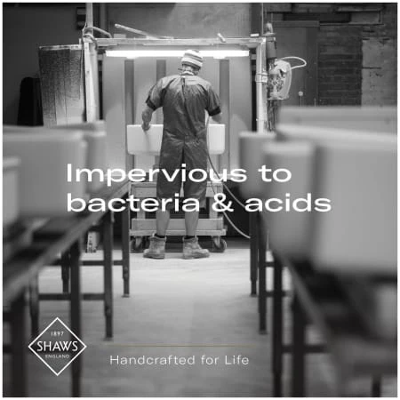 Shaker 18-1/8" Undermount Single Basin Fireclay Kitchen / Bar Sink 6 Shaker 18-1/8" Undermount Single Basin Fireclay Kitchen / Bar Sink - Image 4