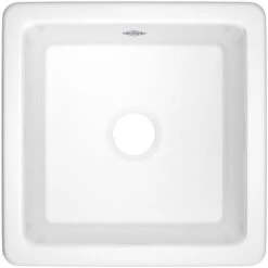 Shaker 18-1/8" Undermount Single Basin Fireclay Kitchen / Bar Sink