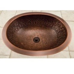 Almont 20" Copper Drop In Or Undermount Bathroom Sink