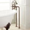 31-1/2" Floor Mounted Tub Filler Faucet - Includes Hand Shower, Valve Included -Bathroom Sales Store signature hardware 402668 3332178