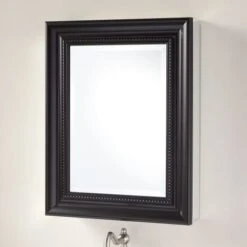 Bernstein 20" W X 26-1/8" H Surface Or Recess Mounted Aluminum Framed Single Door Medicine Cabinet