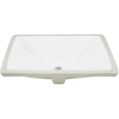 20-1/4" Rectangular Vitreous China Undermount Bathroom Sink With Overflow
