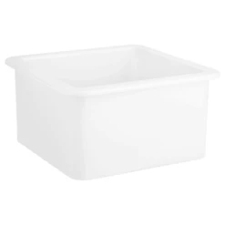 Derin 18" Fireclay Drop-In / Undermount Prep Sink -Bathroom Sales Store signature hardware 435018 white 1