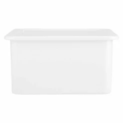 Derin 18" Fireclay Drop-In / Undermount Prep Sink -Bathroom Sales Store signature hardware 435018 white 2