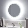 Morse 25" W X 25" H Round LED Lighted Frameless Bathroom Mirror 2 Morse 25" W X 25" H Round LED Lighted Frameless Bathroom Mirror -Bathroom Sales Store signature hardware 442985 6983