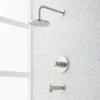 Vassor Tub And Shower Trim Package With Rain Shower Head And Tub Spout - Rough In Included -Bathroom Sales Store signature hardware 484036 5129969