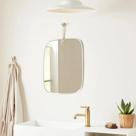 Duffy 22" X 17-3/8" Frameless Bathroom Mirror 3 Duffy 22" X 17-3/8" Frameless Bathroom Mirror