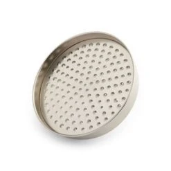 8" Lambert 1.6 GPM Single Function Rain Shower Head -Bathroom Sales Store signature hardware 926447 8 brushed nickel nozzle detail 76