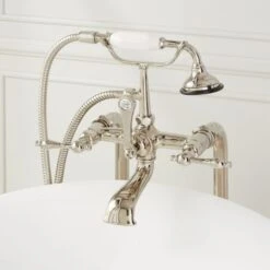 31-1/2" Floor Mounted Tub Filler Faucet - Includes Hand Shower, Valve Included -Bathroom Sales Store signature hardware 926853 31 alternate image 278