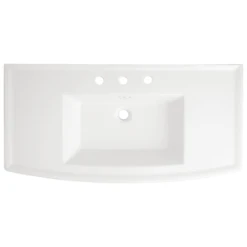 Olney 40" Vitreous China Wall Mounted Bathroom Sink With 3 Faucet Holes At 8" Centers And Overflow -Bathroom Sales Store signature hardware 937037 top view 84