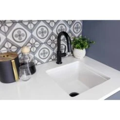 Derin 18" Fireclay Drop-In / Undermount Prep Sink -Bathroom Sales Store signature hardware 941996 alternate description 10