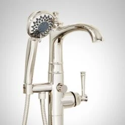 Beasley Floor Mounted Tub Filler Faucet - Includes Hand Shower And Valve 15 Beasley Floor Mounted Tub Filler Faucet - Includes Hand Shower And Valve -Bathroom Sales Store signature hardware 948654 alternate image 1037