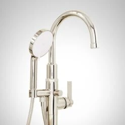 Greyfield Floor Mounted Tub Filler Faucet - Includes Hand Shower And Valve -Bathroom Sales Store signature hardware 948657 alternate image 265