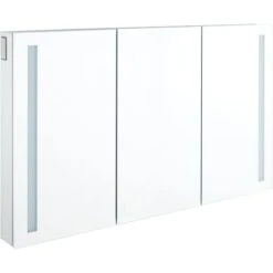 Seren 53-1/4" X 32" Lighted Frameless 3 Door Medicine Cabinet With Tunable LED And Wireless Speaker 18 Seren 53-1/4" X 32" Lighted Frameless 3 Door Medicine Cabinet With Tunable LED And Wireless Speaker -Bathroom Sales Store signature hardware 950611 53 alternate image 27