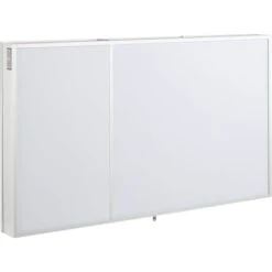 Seren 53-1/4" X 32" Lighted Frameless 3 Door Medicine Cabinet With Tunable LED And Wireless Speaker 20 Seren 53-1/4" X 32" Lighted Frameless 3 Door Medicine Cabinet With Tunable LED And Wireless Speaker -Bathroom Sales Store signature hardware 950611 53 alternate image 29