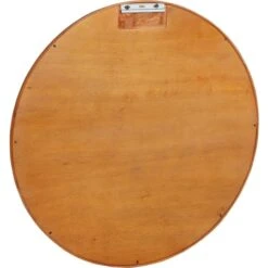 Novak 34" Diameter Modern Circular Wood Framed Bathroom Wall Mirror -Bathroom Sales Store signature hardware 953365 34 alternate image 819