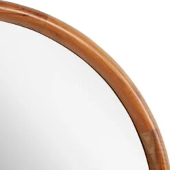Novak 34" Diameter Modern Circular Wood Framed Bathroom Wall Mirror -Bathroom Sales Store signature hardware 953365 34 alternate image 820