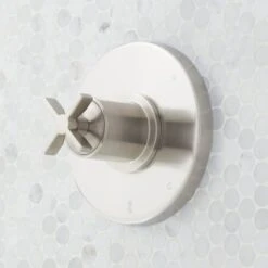 Vassor Tub And Shower Trim Package With Rain Shower Head And Tub Spout - Rough In Included -Bathroom Sales Store signature hardware 953801 alternate image 18