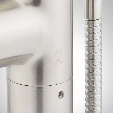 Drea Floor Mounted Tub Filler With Built-In Diverter - Includes Hand Shower 8 Drea Floor Mounted Tub Filler With Built-In Diverter - Includes Hand Shower - Image 6